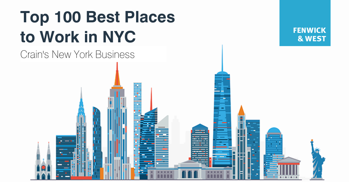 Crain’s Names Fenwick One of the Best Places to Work in New York City